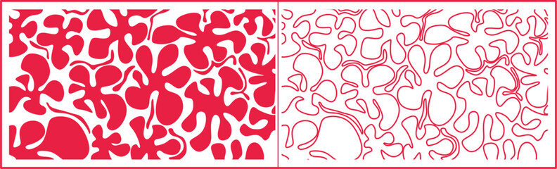 abstract seamless texture background with a floral theme with curved shapes like waves. Abstract arch pattern