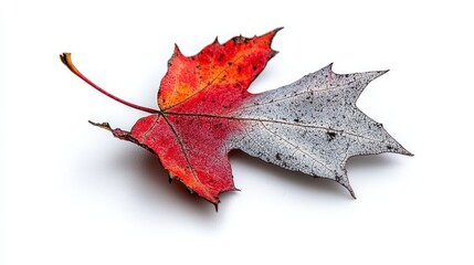 Autumnal Maple Leaf: A Study in Color and Decay