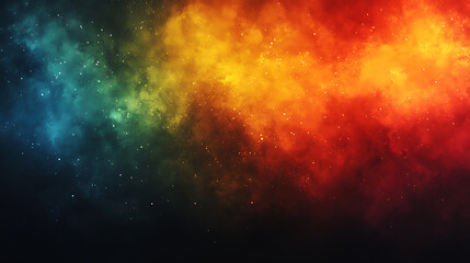 Fototapeta premium Colorful Nebula Clouds in Space with Vibrant Gas Blends