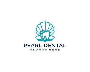 Tooth and shell logo