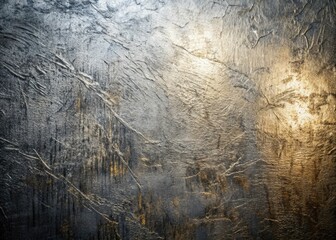 Obraz premium Grunge silver metallic background; noise grain adds industrial texture. Photography abstract.