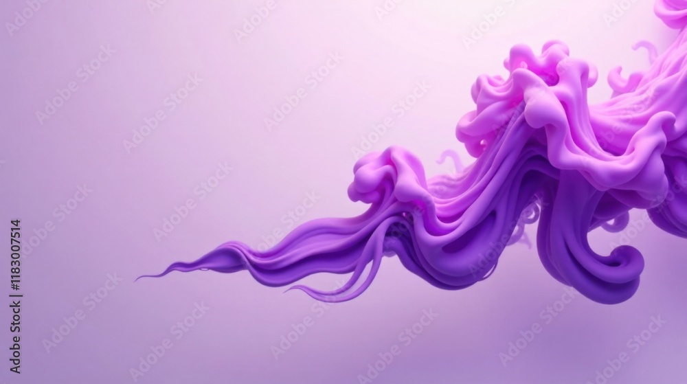 Poster abstract purple fluid swirls a serene and elegant design element