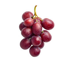 Vibrant Fresh Red Grapes Cluster on the Vine Showcasing the Natural Beauty of this Nutritious Fruit