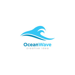 Creative Wave Concept Logo Design Template
