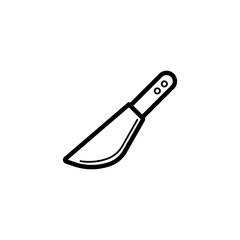 Cuchillo de cocina icono linea