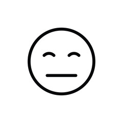 frowning face eyes close emoticon outline emoji