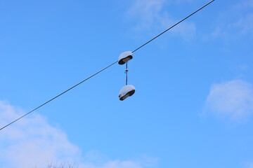 A Stunning Cable System Set Against a Clear Sky, Showcasing Modern Engineering and Design
