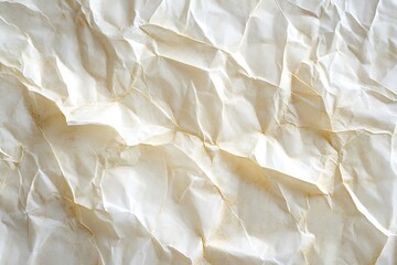 Fototapeta premium Sheet of old parchment paper isolated on white background