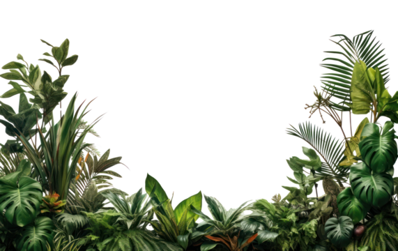 PNG Jungle border nature backgrounds vegetation.