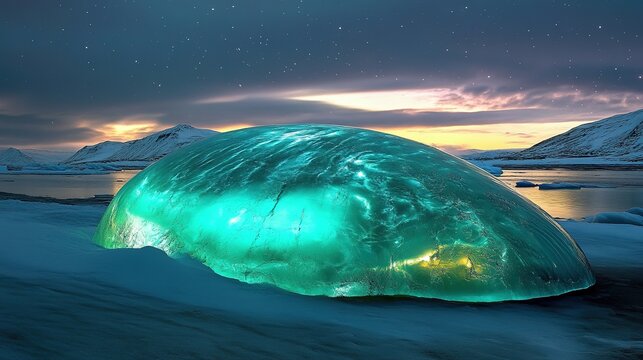 The Antarctic Aurora: A Natural Light Phenomenon Displaying Dynamic Patterns of Brilliant Colors in the Southern Sky.  