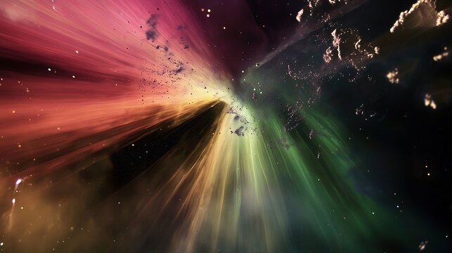 The Antarctic Aurora: A Natural Light Phenomenon Displaying Dynamic Patterns of Brilliant Colors in the Southern Sky.  