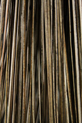 Fototapeta premium Close-up of broomstick. Broomstick texture background