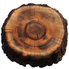 Close-up of Tree Stump Detailed Tree Rings Macro Photography Wood Texture