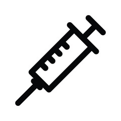 Syringe Icon Vector. Doctors often use syringes to prevent and treat malignant diseases.