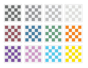 Checker pattern in different colors - vector illustration