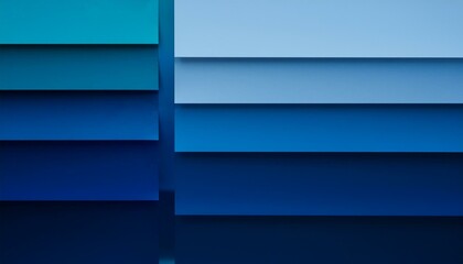 Abstract shades of blue layered, creating a calming and modern design.
