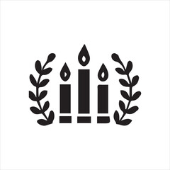 illustration of a tree with Candle vector