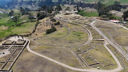 inca ruins in the mountains