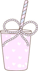 Whimsical Hand-Drawn Party Cup. Party Decoration. Vector Illustration