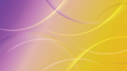 Abstract Purple and Yellow Gradient Waves