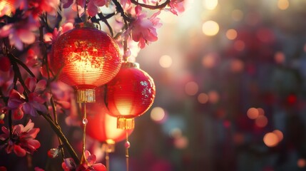 Obraz premium background for chinese new year party 