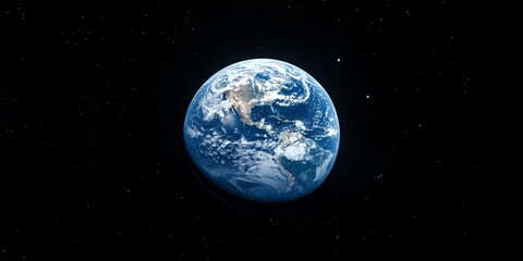Obraz premium Earth from Space: A Stunning View of the Planet's Surface