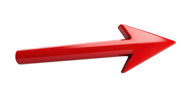 Red arrow icon png, a striking visual indicator for direction, progress and attentiongrabbing design.