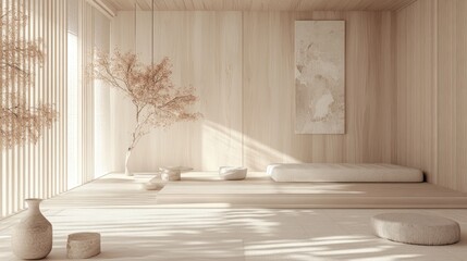 Serene Minimalist Japanese-Inspired Interior Design