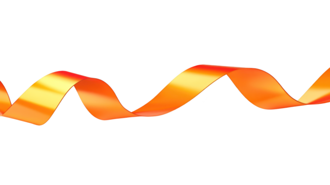 Yellow awareness ribbon on a black background, symbol of support, hope and remembrance