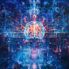 Digital Brain Visualization, AI Brain Concept
Digital Neural Art
Brain Technology Fusion
Neural Network Brain
Futuristic Brain Model
Artificial Intelligence Brain