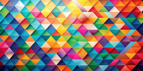 Vibrant Abstract Triangular Mosaic Pattern Design for Modern Backgrounds