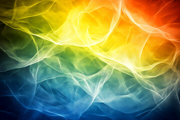 A colorful, abstract background with a blue and yellow line. The background is a mix of blue and yellow colors