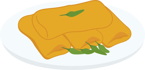 illutration of risoles indonesian food