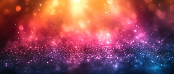 Fototapeta premium A vibrant, colorful background with bokeh effects, perfect for digital designs or artistic projects.