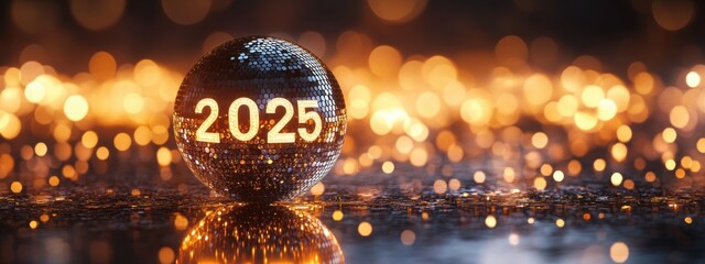 2025 New Year s Eve Party Disco Ball Celebration