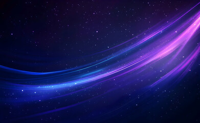 Cosmic Swirls: An Abstract Nebula in Purple and Blue Hues