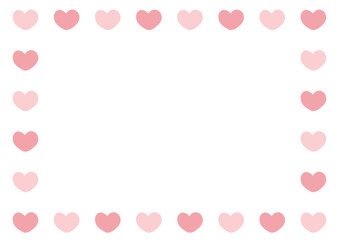 Cute Pink Heart Frame Background - Perfect for Valentine's Day