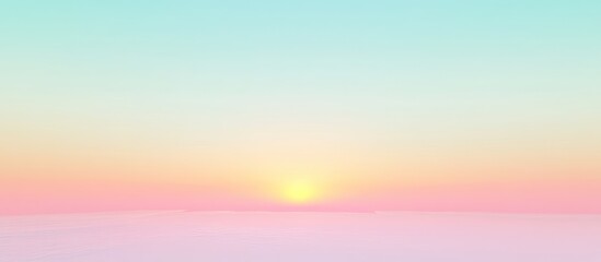 Pastel sunrise over soft clouds.