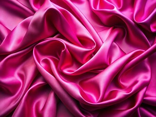 Obraz premium Luxurious Pink Silk Fabric Texture: Elegant Draped Close-Up