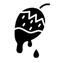 Chocolate fondue icon