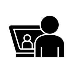 Studying online icon