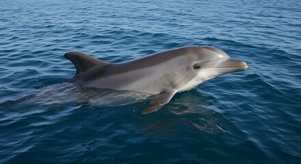 Fototapeta premium Dolphin Ocean Wildlife Marine Mammal Aquatic Animal Nature Sea Water Wildlife Photography