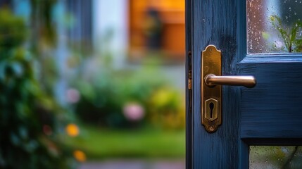 Open Door to Tranquility: A Glimpse into Serene Garden