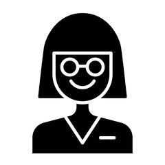Woman staff icon
