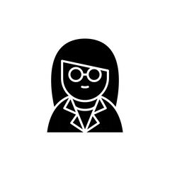 Woman doctor icon