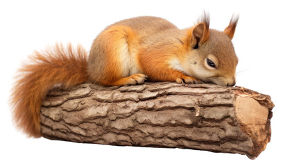 Obraz premium PNG Squirrel sleeping squirrel animal mammal.