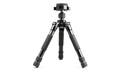 A tripod is standing on a white background