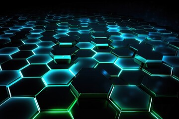 Hexagon light backgrounds technology.