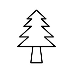 Fototapeta premium pines line icon