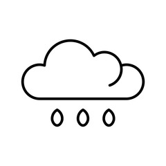rain line icon